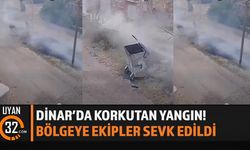 Dinar’da Yangın Alarmı! Ekipler Seferber Oldu