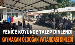 Gelendost Kaymakamı Kemal Özdoğan Yenice Köyünü Ziyaret Etti