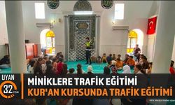 Gelendost'ta Kur'an Kursu Öğrencilerine Trafik Eğitimi