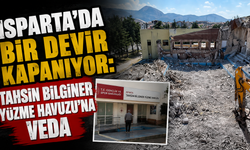 Isparta Tahsin Bilginer Yüzme Havuzu'na Veda