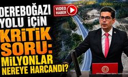 Hikmet Yalım Halıcı Dereboğazı Yolu'nu TBMM Gündemine Taşıdı