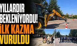 Hüyüklü'de Doğalgaz Çalışmaları Başladı: İlk Kazma Vuruldu