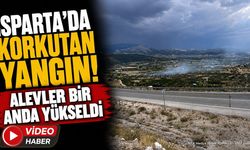 Isparta-Barla Yolunda Arazi Yangını