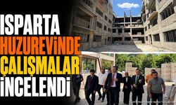 Isparta Huzurevi İnşaatında Bakanlık Heyetinden İnceleme