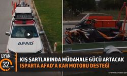 Isparta İl Özel İdaresi'nden AFAD'a Kar Motoru Desteği