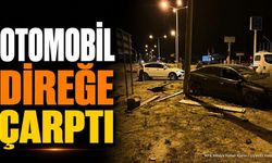 Isparta Şarkikaraağaç'ta Otomobil Direğe Çarptı: Yaralılar Var