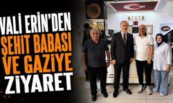 Isparta Valisi Abdullah Erin'den Şehit Babası ve Gaziye Ziyaret