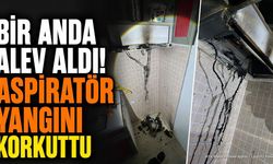 Isparta'da Bir Dairenin Mutfağında Aspiratör Yangını Çıktı