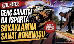 Isparta'da Genç Sanatçıdan Sokaklara Renkli Grafiti Dokunuşu