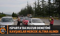 Isparta'da Polis Ekiplerinden Kent Genelinde Huzur Denetimi