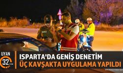 Isparta'da Polisten Üç Farklı Noktada Kapsamlı Denetim