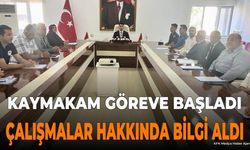 Kaymakam Bahar Görevine Başladı: Kurum Amirleriyle Toplantı Yaptı