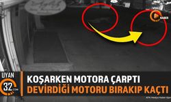 Motosiklete Çarptı, Bırakıp Kaçtı! O Anlar Kamerada