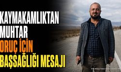 Muhtar Kazada Hayatını Kaybetti: Kaymakamlıktan Başsağlığı Mesajı