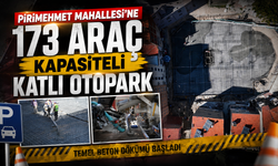 173 Araç Kapasiteli Otoparkta Temel Beton Dökümü İki Noktadan Başladı