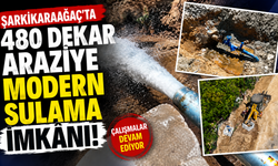 Şarkikaraağaç’ta 480 Dekar Araziye Modern Sulama İmkânı