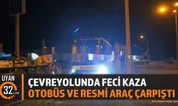 Şarkikaraağaç'ta Trafik Kazası: Otobüs ile Resmi Araç Çarpıştı