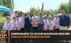 Şarkikaraağaç'ta Yaz Kur'an Kursları Kapanış Töreni Düzenlendi