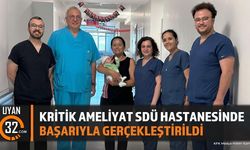 SDÜ Hastanesinde Yaşam Şansı Düşük Bebek Sağlığına Kavuştu