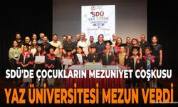 SDÜ Yaz Çocuk Üniversitesi Mezuniyet Töreni Gerçekleştirildi