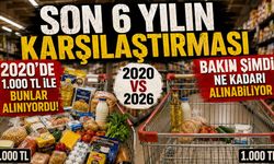 Son 6 Yılın Karşılaştırması 2020'de 1.000 TL ile Bunlar Alınıyordu! Bakın Şimdi Ne Kadarı Alınabiliyor