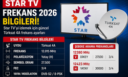 Star TV frekans 2026 bilgileri: Türksat 4A ayarı nasıl yapılır?