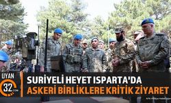 Suriyeli Askeri Heyetten Isparta'daki Birliklere Ziyaret