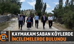 Sütçüler Kaymakamı Hüseyin Saban'dan Köy Ziyaretleri