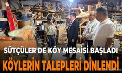 Sütçüler Kaymakamı Saban Köylerde Vatandaşlarla Buluştu