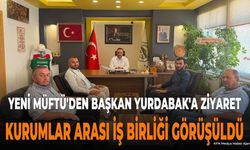 Sütçüler'de Müftü Metin Mete'den Belediye Başkanı Yurdabak'a Ziyaret