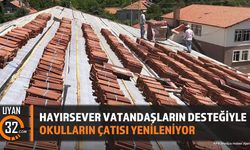 Uluborlu'da Okul Çatısı Hayırseverlerin Desteğiyle Yenileniyor