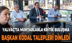 Yalvaç'ta Belediye Başkanı Kodal Muhtarlarla Buluştu
