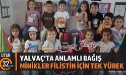 Yalvaç'ta Minik Öğrencilerden Filistin'e Anlamlı Bağış