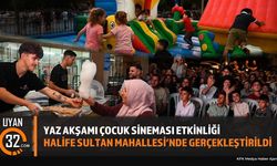 Yaz Akşamı Çocuk Sineması Etkinliği Devam Ediyor