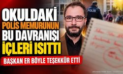 AK Parti İl Başkanı Furkan Cem Er'den Okul Polisine Teşekkür