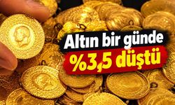Altın bir günde yüzde 3,5 düştü: Gram altında şimdi herkes bu 2 rakama bakıyor