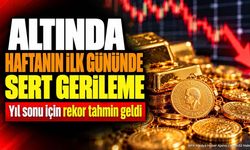 Altın Fiyatlarında Sert Düşüş: Yıl Sonu İçin Rekor Tahmin Geldi