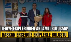 Burdur'da İtfaiye Ekipleri Başkan Ercengiz'i Ziyaret Etti