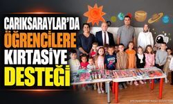 Çarıksaraylar Belediyesi'nden Öğrencilere Kırtasiye Desteği