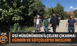 DSİ Bölge Müdürü Osman Erkan Isparta'daki Çalışmaları İnceledi