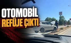Eğirdir'de Otomobil Orta Refüje Çıktı: Kazada Yaralanan Olmadı