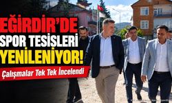 Eğirdir'de Spor Tesisleri Yenileniyor: Başkan Özer Sahada İnceledi