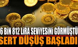 Altın 6 Bin 812 TL’yi Görmüştü! Zirveden Sert Düştü Hızla da İlerliyor