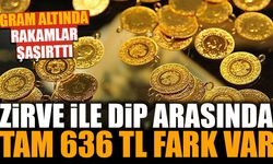 Gram altın ne kadar? Zirve ile dip arasında tam 636 TL fark var