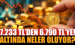 7.233 TL’DEN 6.790 TL’YE! Gram Altında 8 Günde Ne Oldu?
