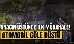 Işıklı Gölü'ne düşen sürücüye ilk müdahale aracın tavanında yapıldı! İşte detaylar