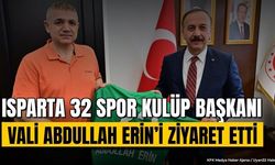 Isparta 32 Spor Yönetiminden Vali Erin'e Ziyaret: Forma Takdim Edildi