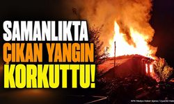 Isparta Aksu'da Korkutan Yangın: Samanlık Alev Alev Yandı