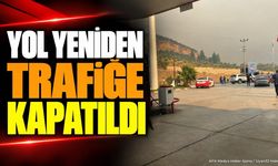 Isparta-Antalya Yolu Yangın Nedeniyle Yeniden Kapatıldı