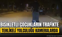 Isparta'da Bisikletli Çocukların Trafikte Tehlikeli Yolculuğu